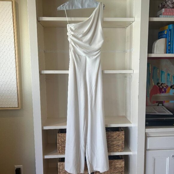 Zara LONG ASYMMETRIC JUMPSUIT (SIZE SMALL) - Picture 7 of 11